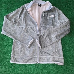 The North Face Fleece Jacket Mens Medium Gray Flats Coat